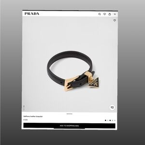PRADA Saffiano Leather Bracelet